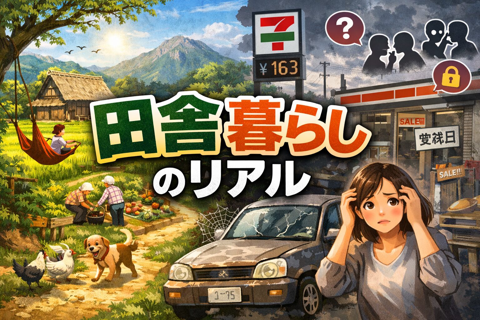 田舎でライフハックすると、人生がそこそこイージーになる話