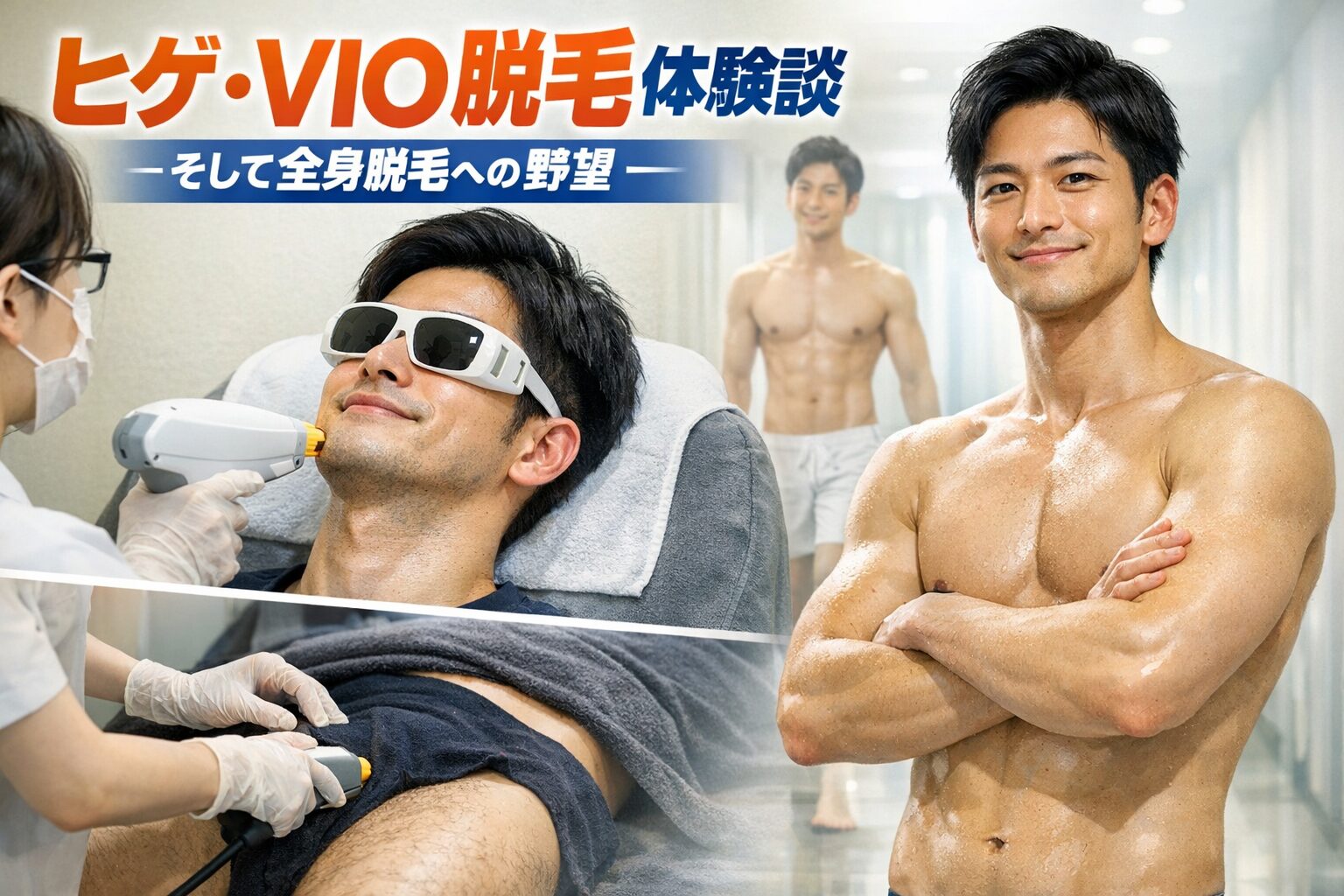 医療脱毛で効率化～髭剃りはやめられる～