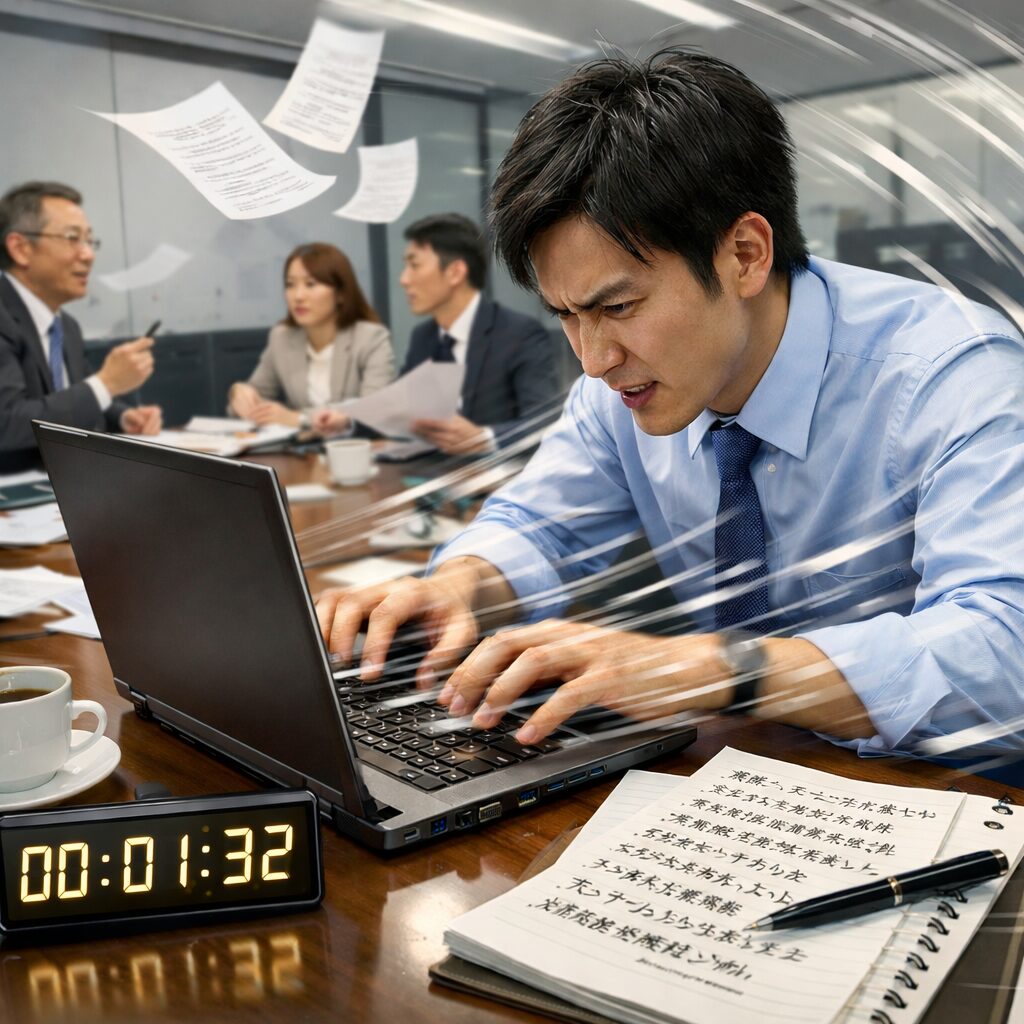 議事録は「会議前」に書け。そうすれば会議は早く終わる。