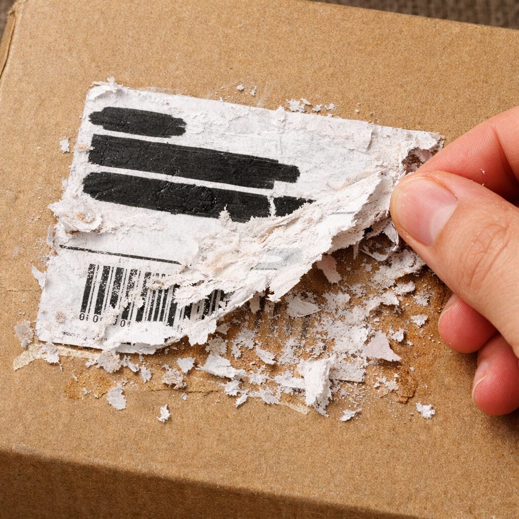 【秒で消滅】宅配シールはアルコールで消える！剥がすのめんどくさい時の最強裏ワザ