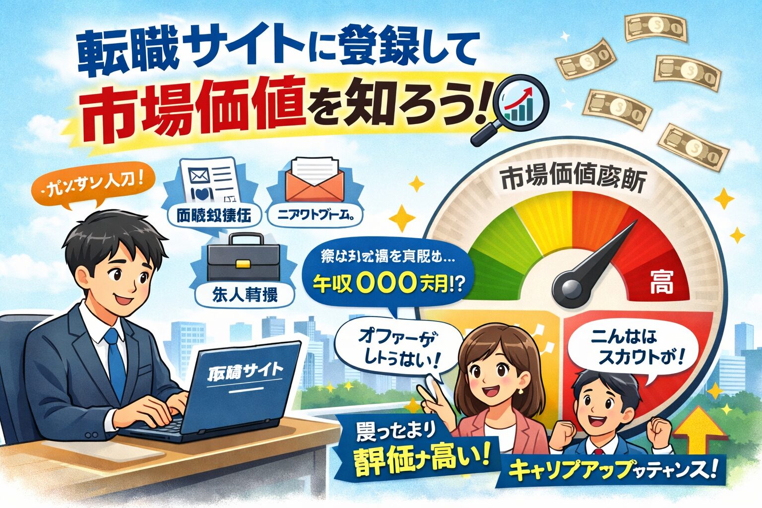 今の会社で一生終える気？転職サイトに「登録だけ」して自分の市場価値（値札）を常にチェックすべき理由