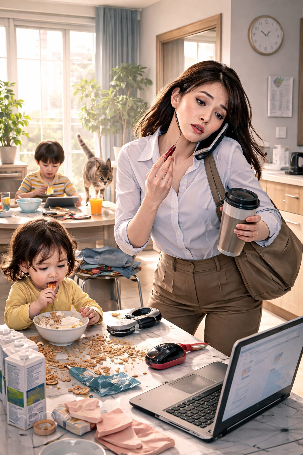 【もはや戦場】忙しい朝を完全ルーティン化！筋トレ・読書から保育園送迎まで笑顔でこなす狂気の（？）時短テクニック